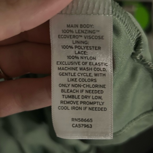 BP Lace Trim Long Sleeve Babydoll MIDI Dress 1X Floral Boho Fairy Y2K Romantic - Picture 9 of 12